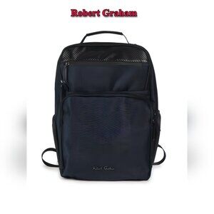 $228 NWT Robert Graham Cache Recycled Polyester Backpack Color Black